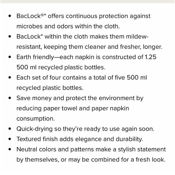 Norwex Napkins Set of 4 Teal NWT - Picture 6 of 10